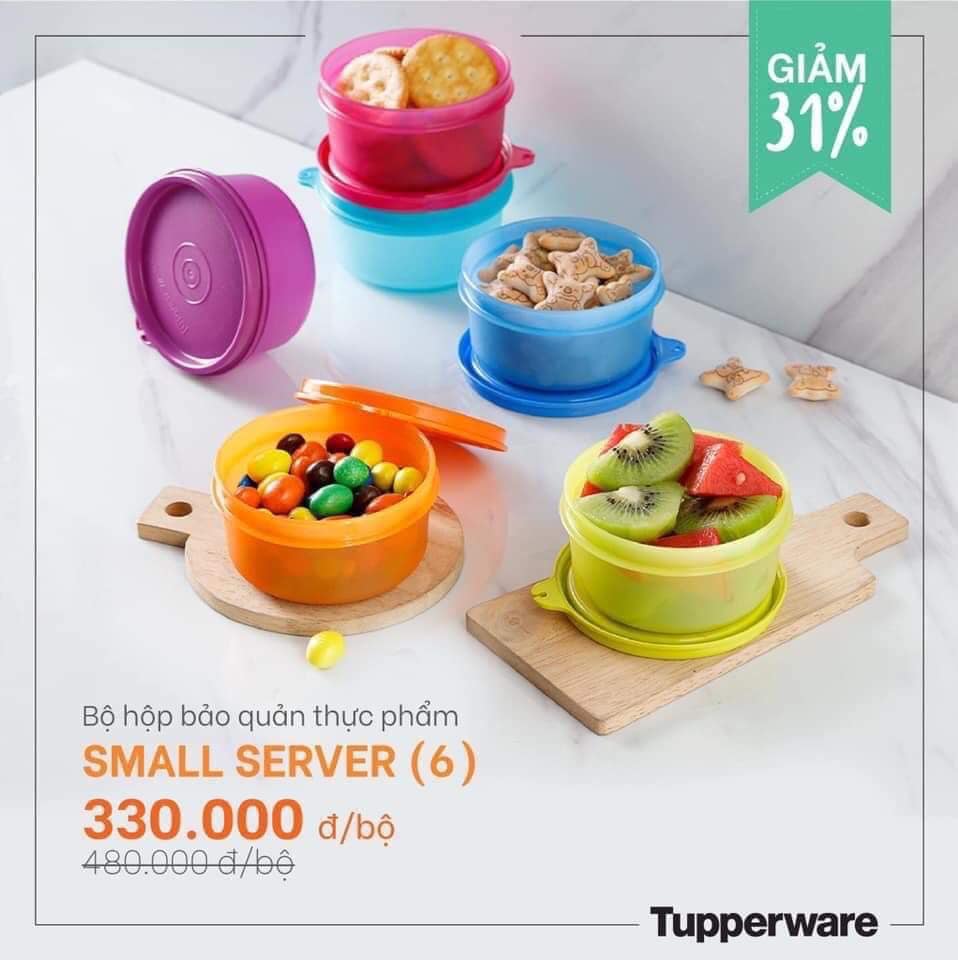 Tupperware Chính hãng- Hộp Small Server 200ml- Hộp tròn 200ml Tupperware