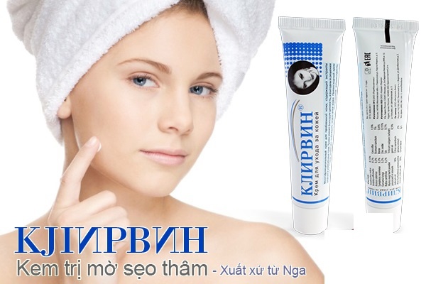 Kem sẹo Nga Klirvin- làm mờ sẹo lồi, sẹo lõm và sẹo rỗ và vết thâm hiệu quả