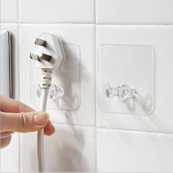 Móc Treo Phích Cắm Điện Dính Tường Siêu Chắc
