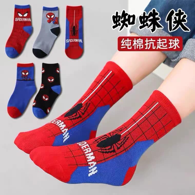 Sét 10 đôi tất siêu nhân cao cổ cho bé