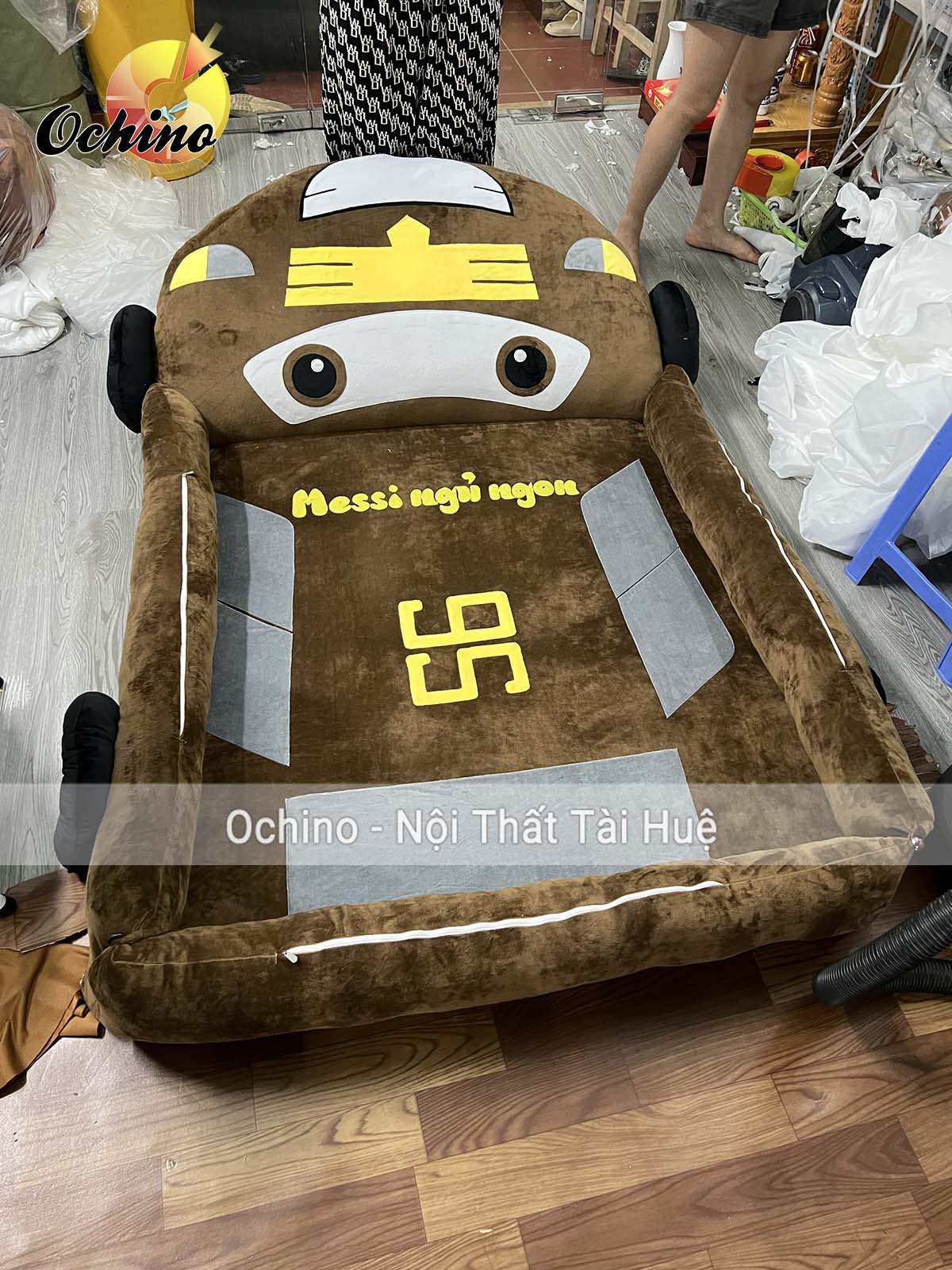 Giường HÌnh Thú Ngộ Nghĩnh cho bé Handmade cao cấp size 1m6-1m1