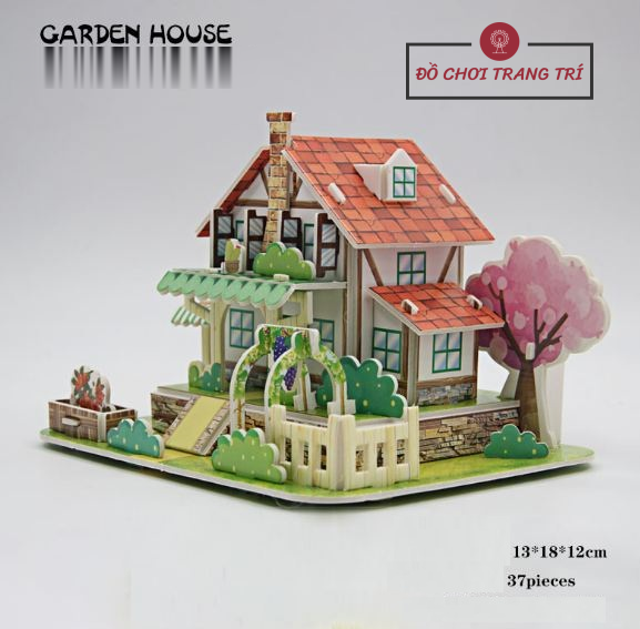 Đồ chơi lắp ráp 3D - Đồ chơi cho bé - Hình Nhà Biệt Thự, Villa