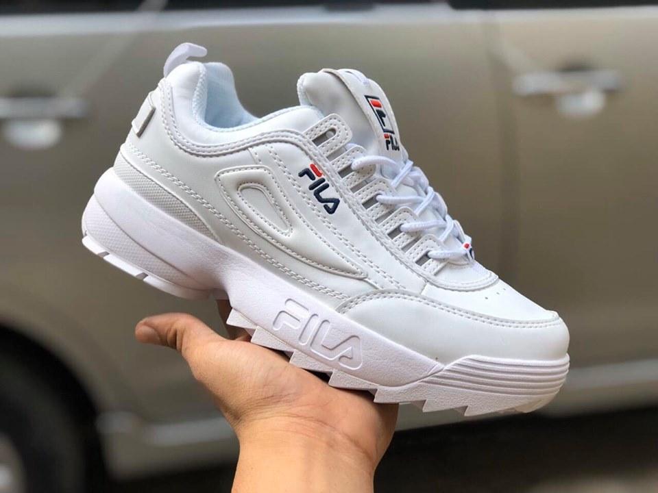 [Full Box & Tặng Tất - Vớ] Giày Thể Thao Sneaker Fila Trắng Full