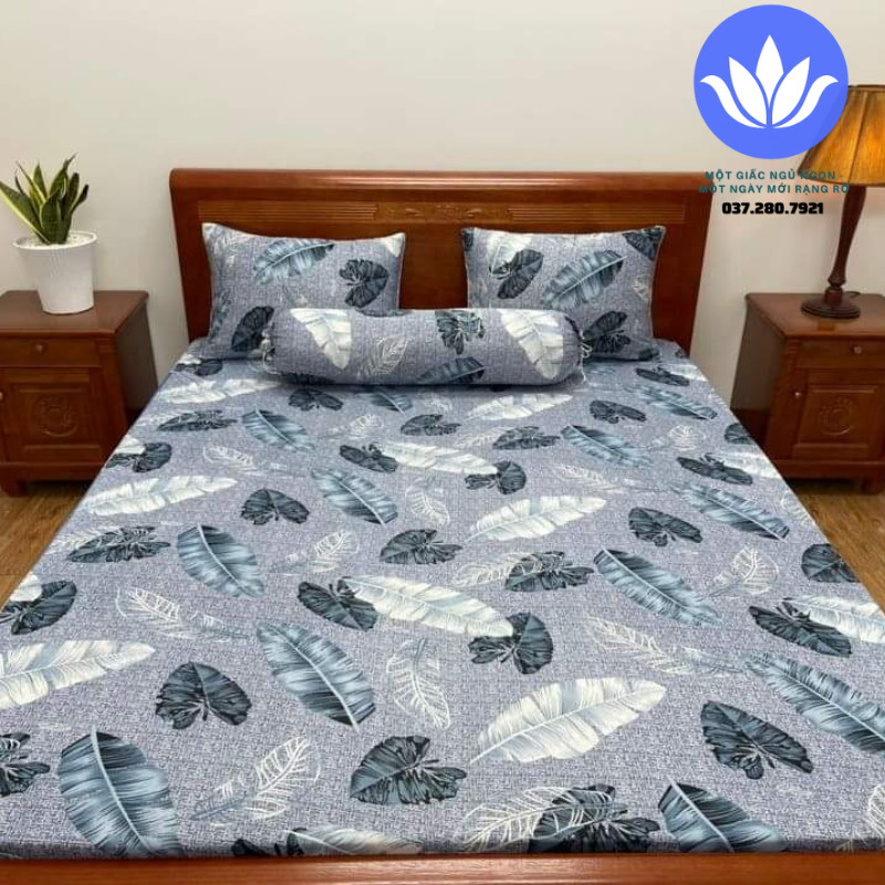 Bộ 4 món drap ga nệm mẫu mới thun lạnh hàn quốc in 3d - cao cấp