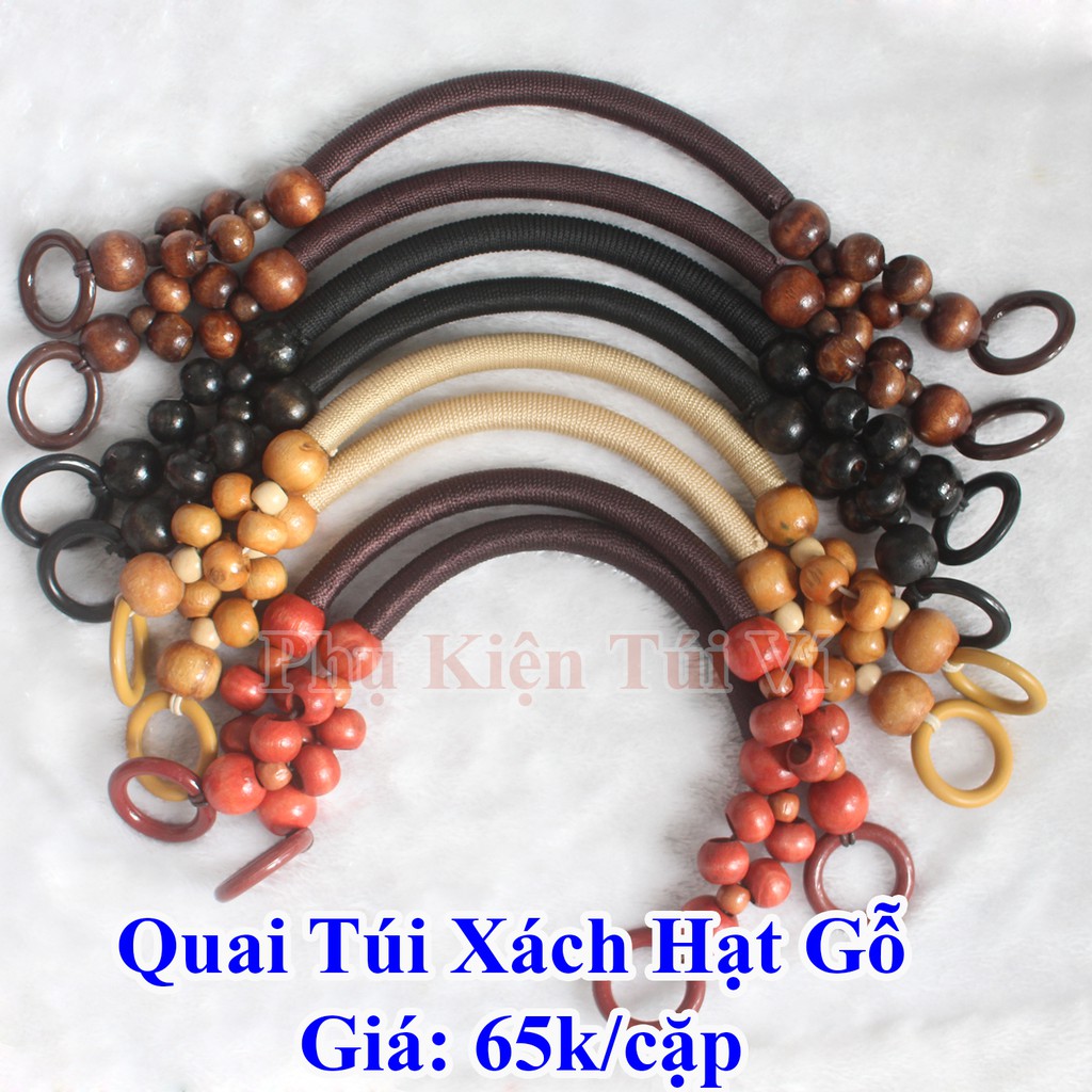 Quai Túi Xách Hạt Gỗ (70k/cặp)