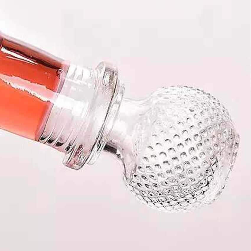 Chai Đựng Rượu 500ML cao cấp bầu tròn giác kim cương nổi – Vỏ Chai Rượu Đẹp - Chai Thủy Tinh Đựng Rượu - Bình Đựng Rượu (C6)