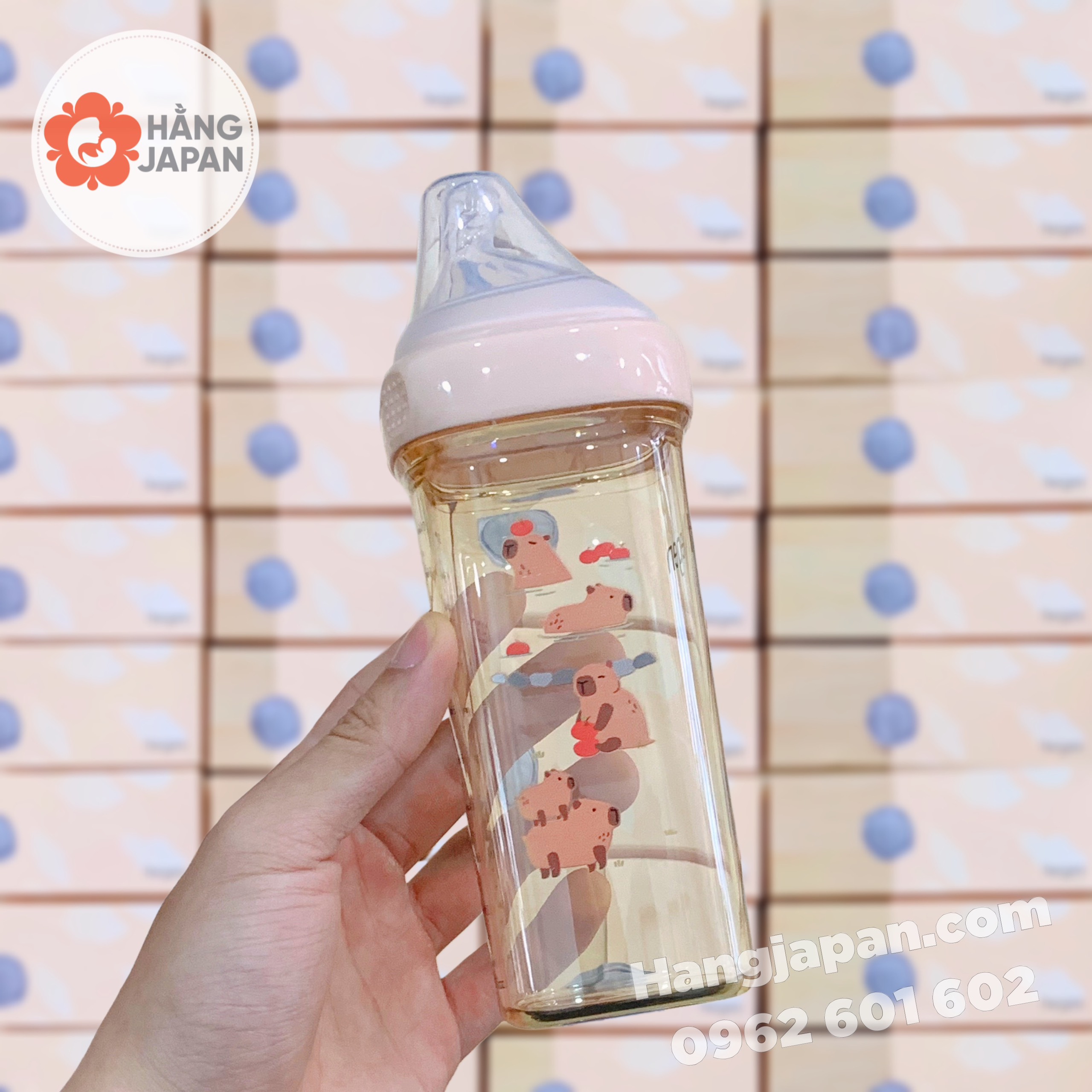 Bình sữa Hegen hình Cabybara - hàng XT/Limited