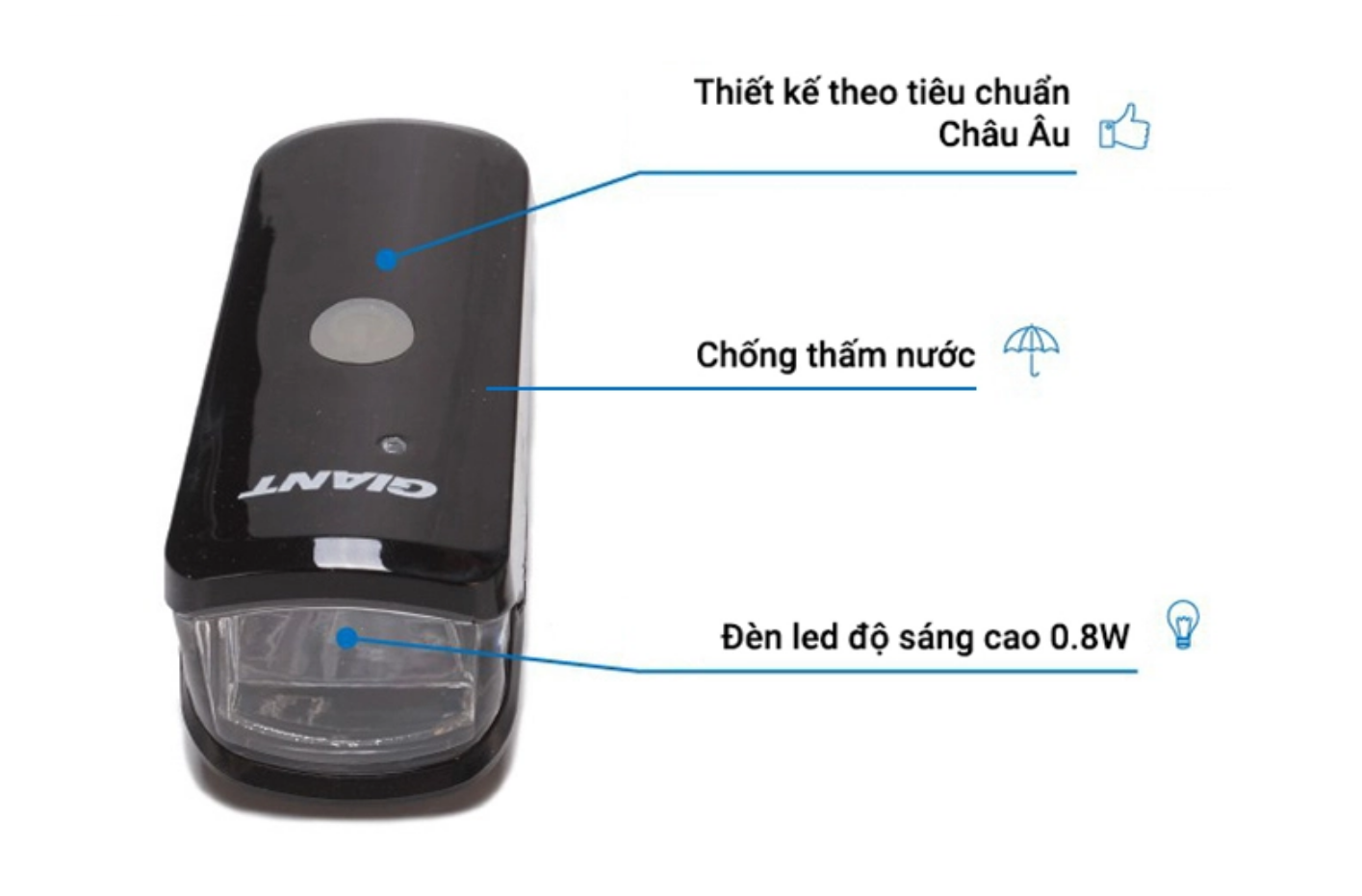 Đèn pha xe đạp GIANT LANTE PRO