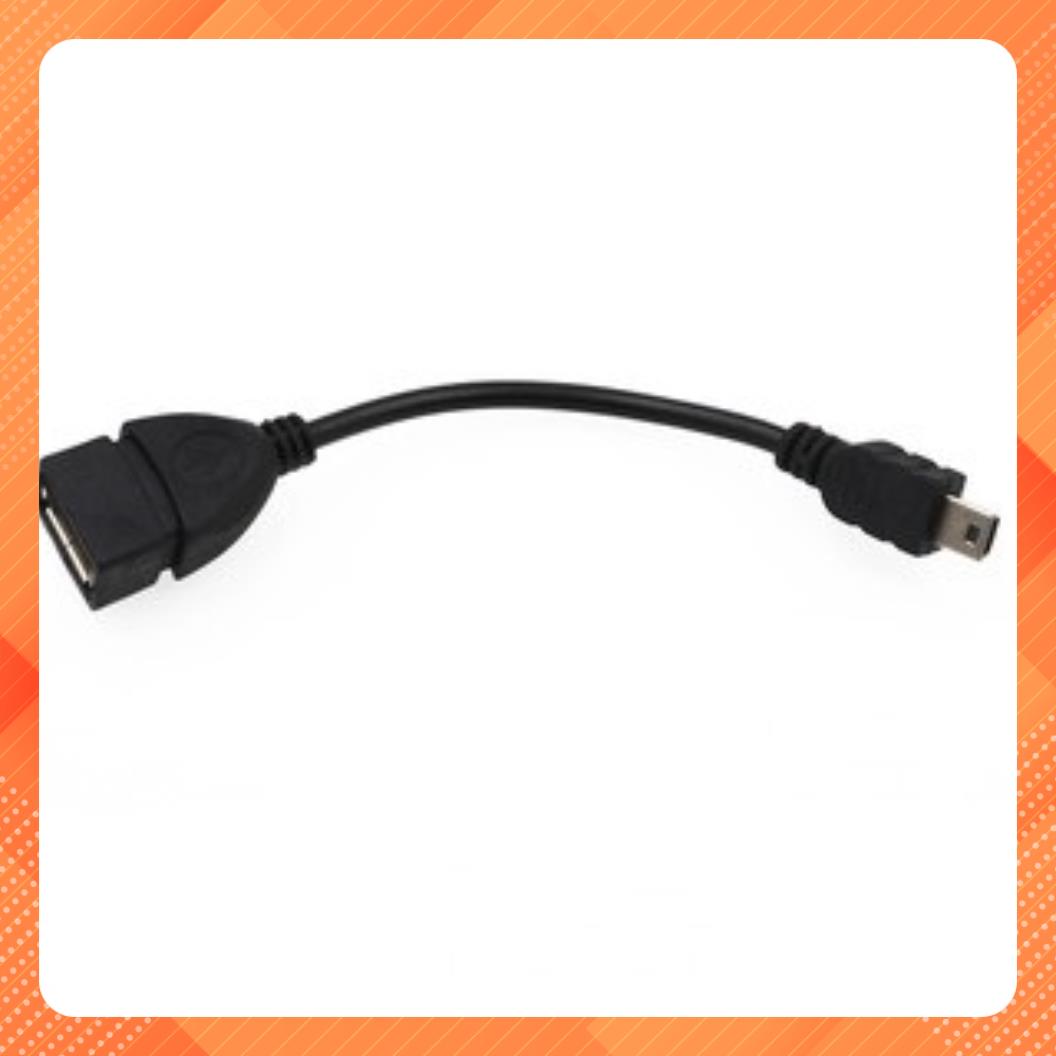 Cáp OTG đầu vuông Mini USB to USB. Cáp cắm USB ô tô