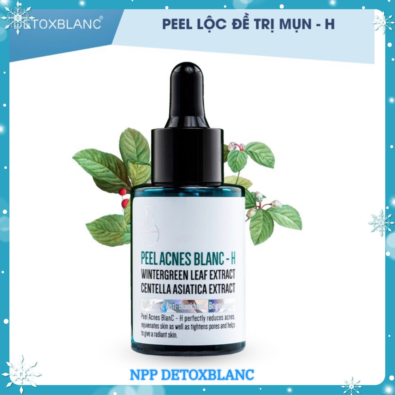 Combo xóa mụn thâm dưỡng trắng da Detox Blanc