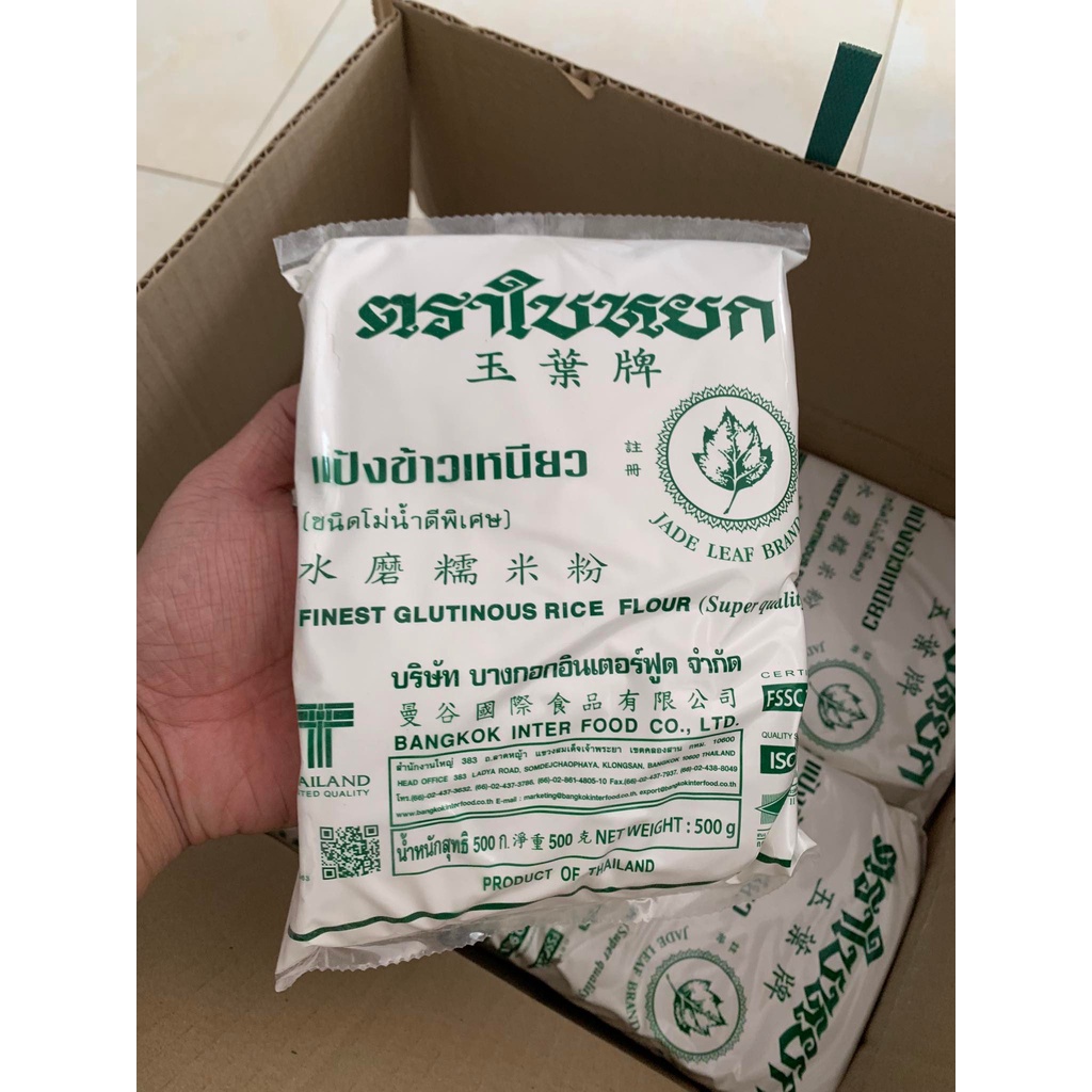 Tinh Bột Gạo Nếp Jade Leaf Thái Lan 500g Date 11/2024