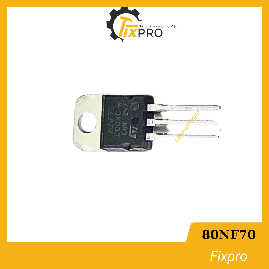Mosfet 80NF70 80A 70V tháo máy.