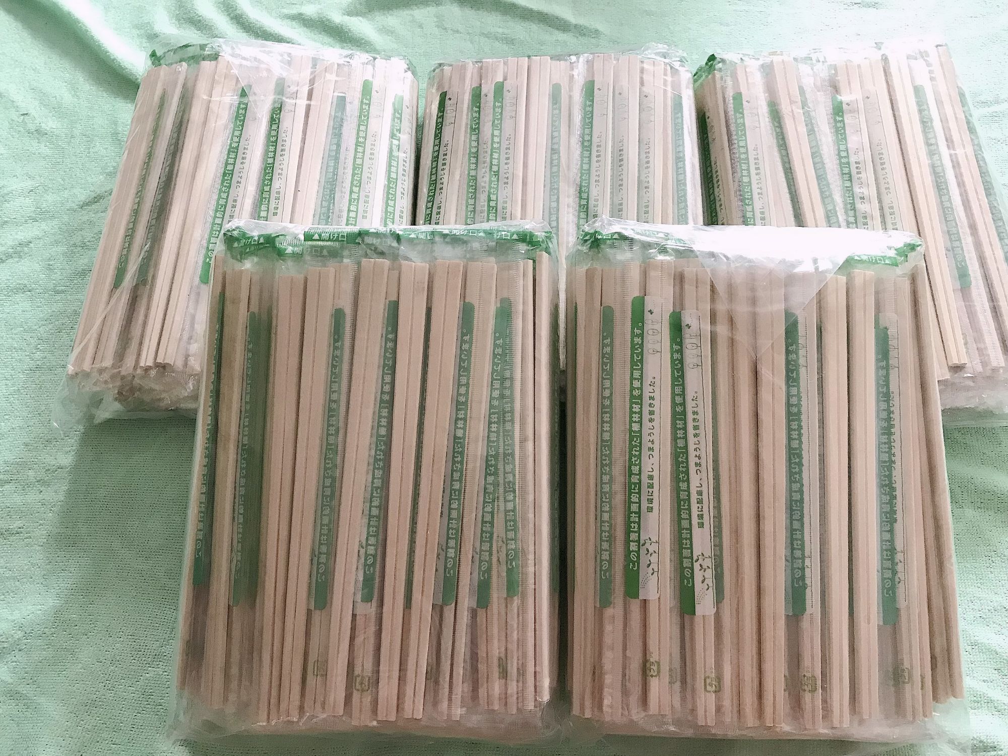 [HCM][ Đũa Xuất Khẩu ] Combo 5 túi ( 100 đôi/ túi ) đũa gỗ mỡ tách dùng một lần