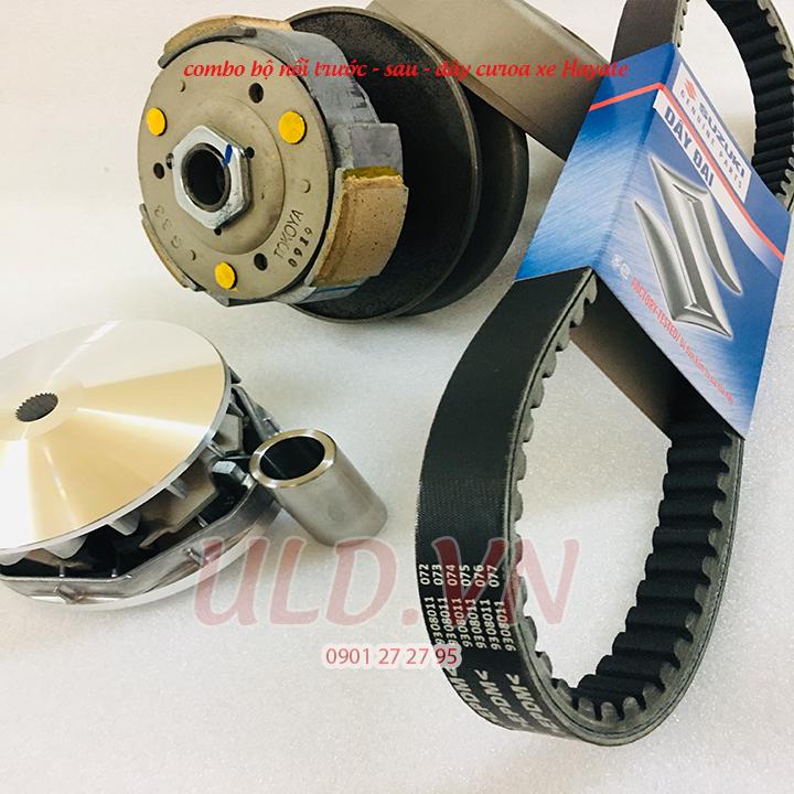 [HCM]combo bộ nồi trước - sau - dây curoa xe hayate