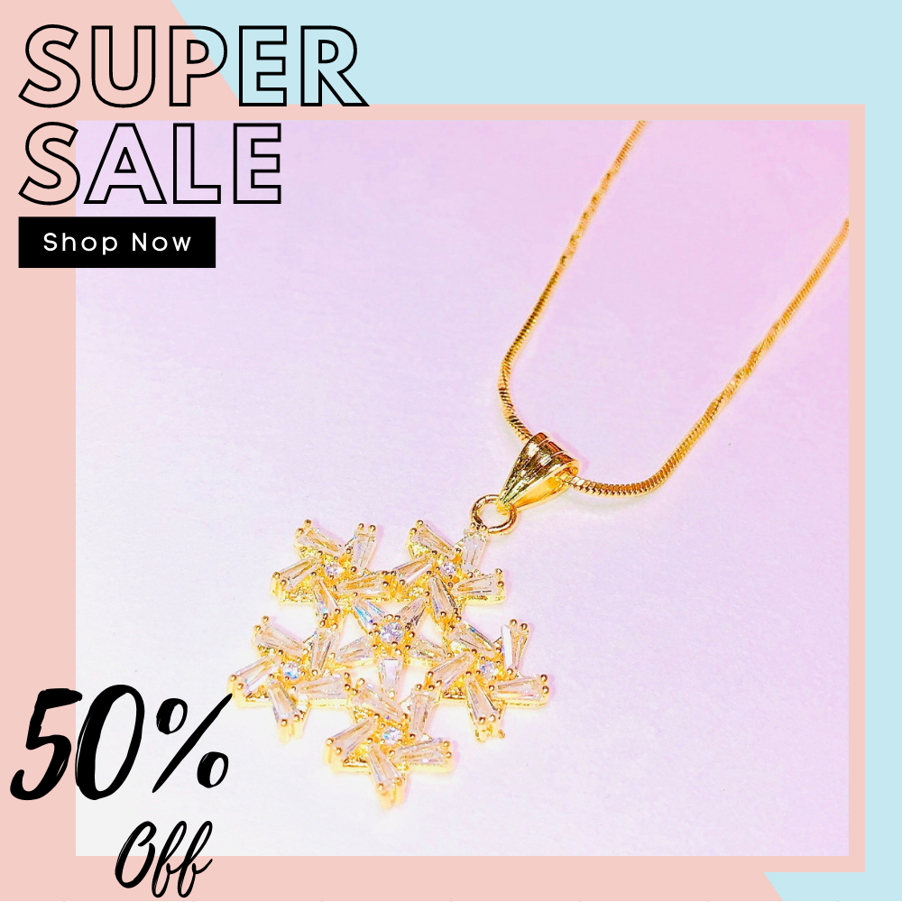 [HCM]Dây chuyền mạ vàng dây chuyền vàng non 18k dây chuyền xi vàng 24k cao cấp đính đá pha lê cao cấp sang trọng Trang Sức Miga VD09223 - đeo đi tiệc đi đám cưới xinh đẹp