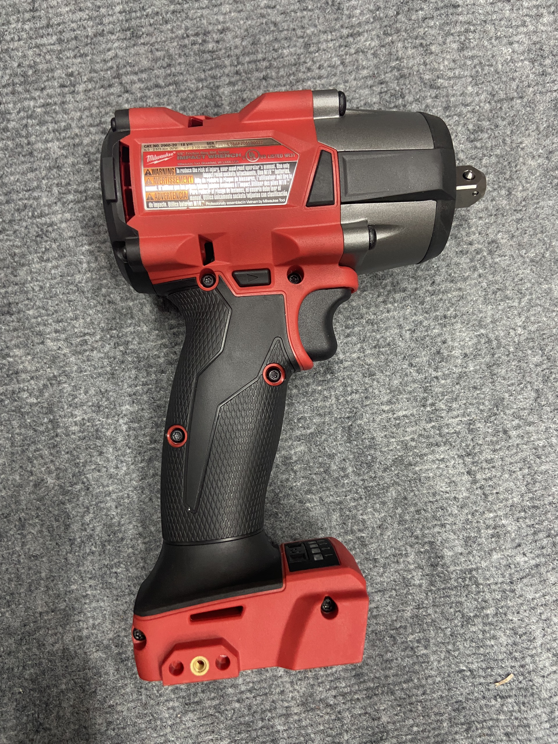 Máy Siết Bu Lông đầu 1/2" M18 2960 Milwaukee (nhập Mỹ)