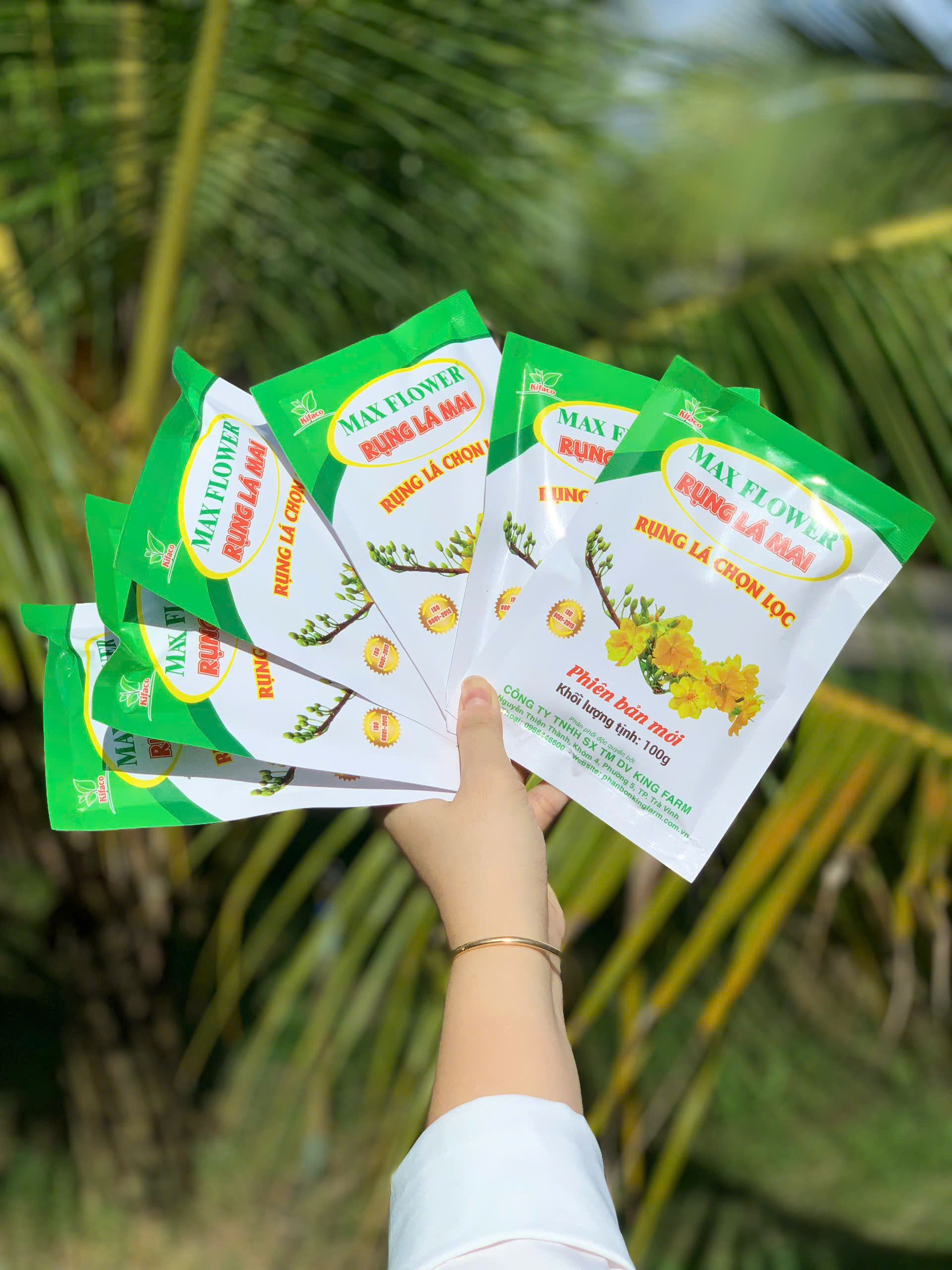 PHÂN BÓN RỤNG LÁ MAI GÓI 100G - RỤNG LÁ SIÊU THÔNG MINH