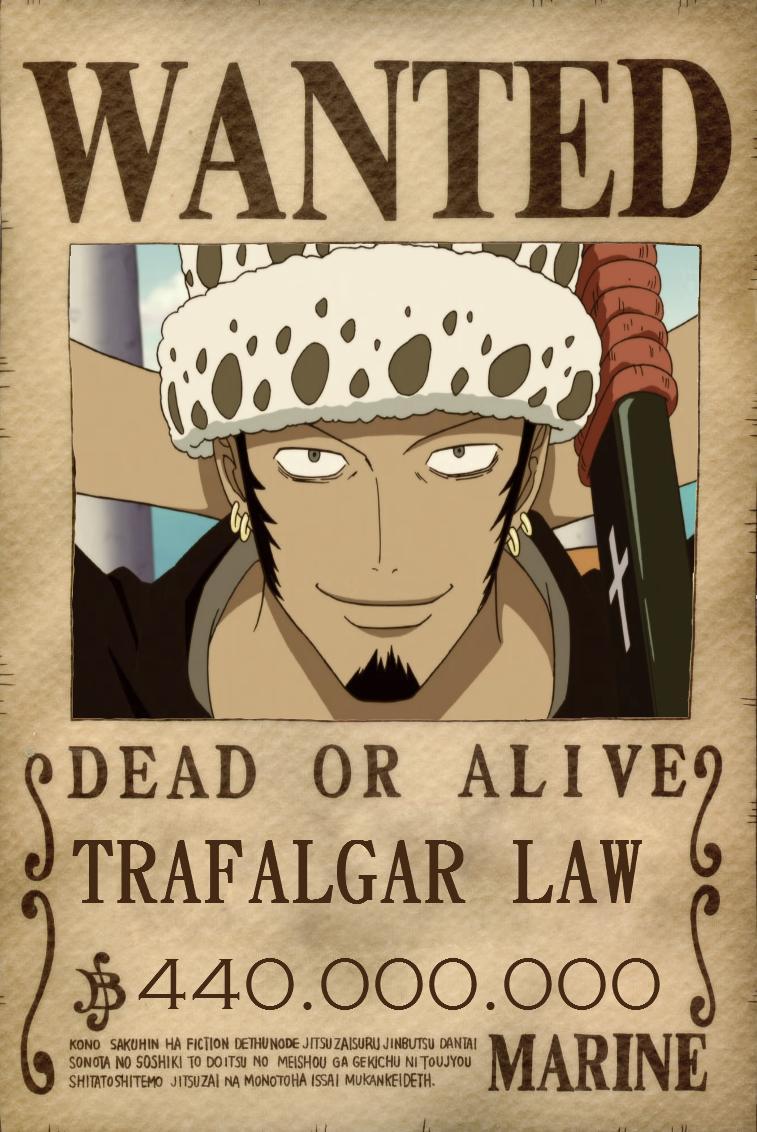 Tranh poster truy nã ONE PIECE combo 5 tấm A4