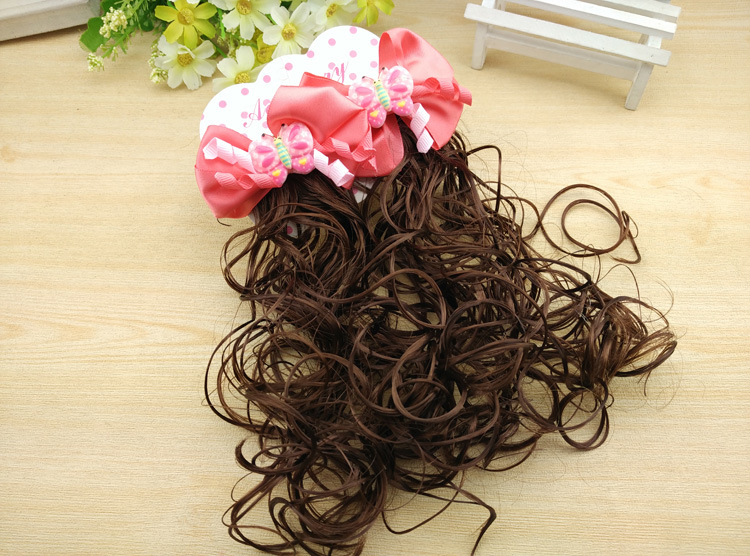 Kẹp Tóc Xoăn Giả Cho Bé Kute