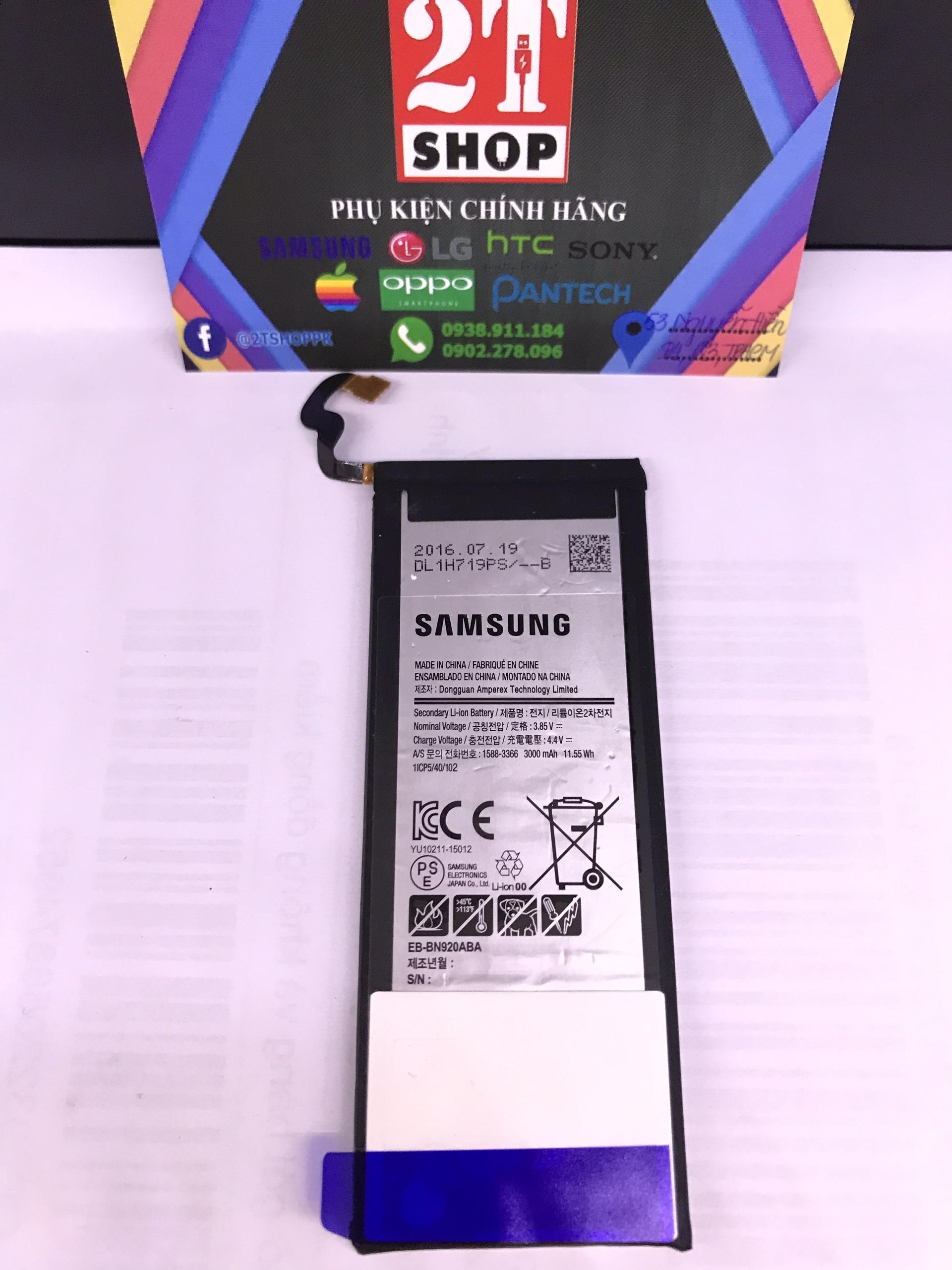 PIN GALAXY NOTE 5 CHÍNH HÃNG (3000MAH) EB-BN920ABE NEW 100%