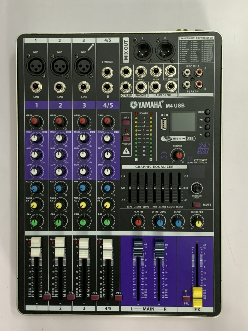 Mixer Yamaha M4 USB Bluetooth, Bộ Chuyên Hát Livestream Karaoke Rất Hay