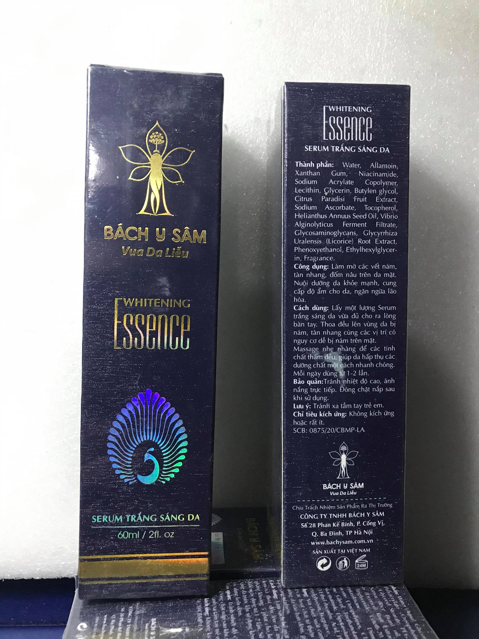 [Sẵn Hàng] Combo Kem Đêm và Serum dưỡng trắng da BÁCH Y SÂM