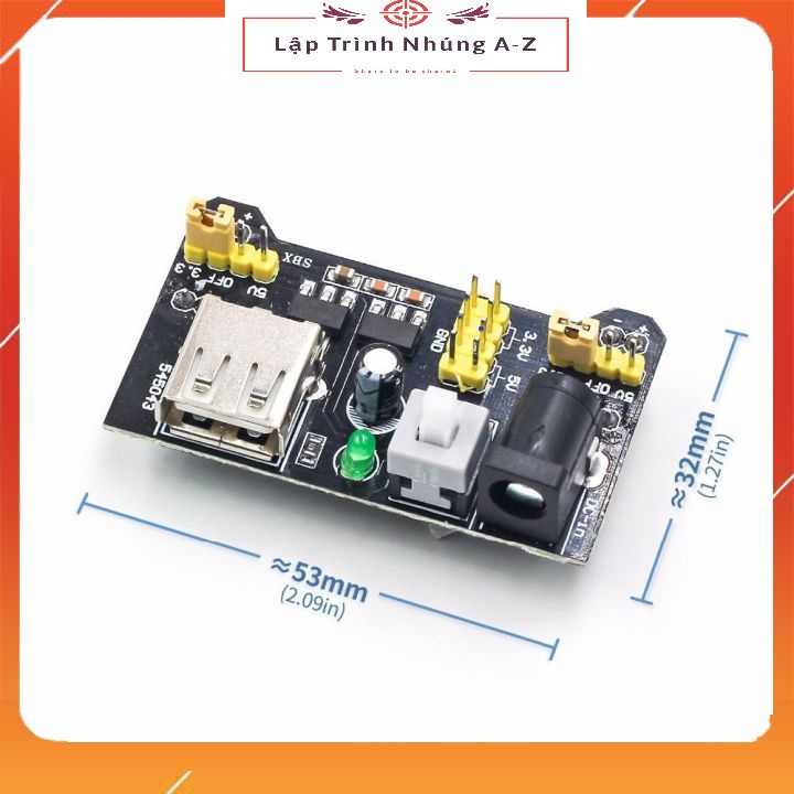[Lập Trình Nhúng A-Z][G20] Mạch Nguồn 5V / 3.3V Cắm Board Test MB-102