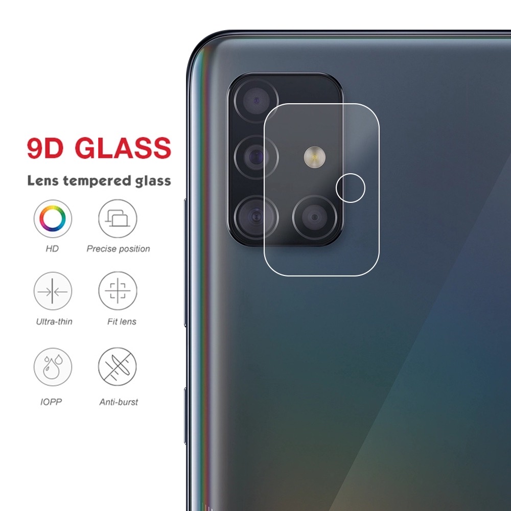 [HCM]Kính cường lực bảo vệ camera Samsung A71  A51 trong suốt 9+
