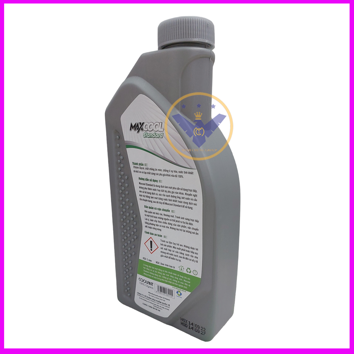 Nước làm mát xe ô tô, xe máy (màu xanh) Maxcool Standard lon 1L