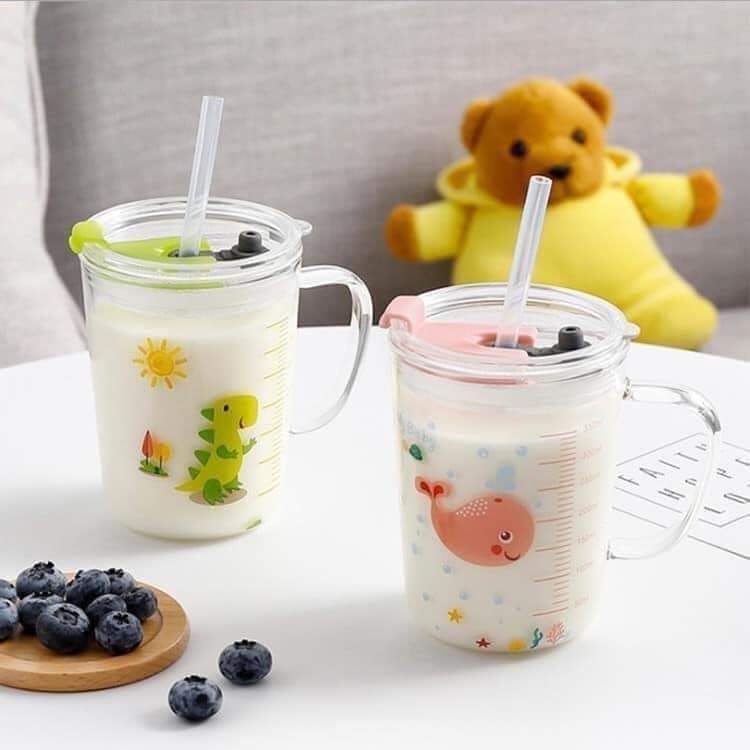 CỐC PHA SỮA THUỶ TINH CHIA VẠCH 350ml