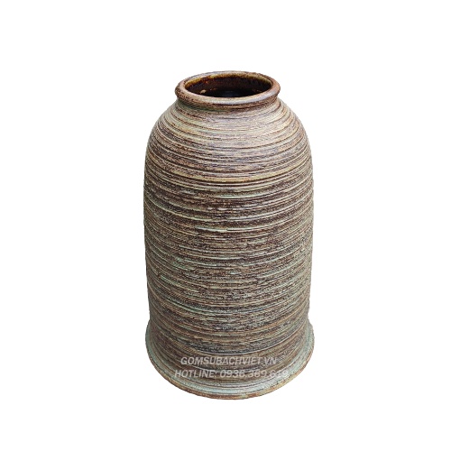 Bình hoa gốm sứ bát tràng kiểu dáng Chuông cao