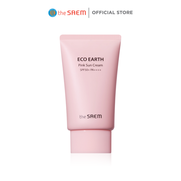 Kem Chống Nắng Ngăn Ngừa Tia UVA và UVB The Saem Eco Earth Pink Sun Cream 50g cao cấp