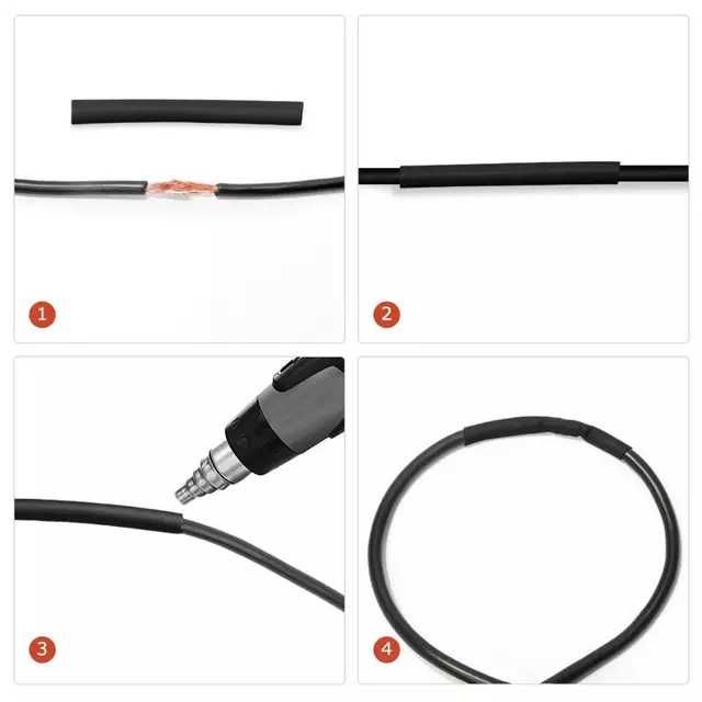 [HCM]600 ống gen co nhiệt phi 2mm cắt sẵn 30mm màu đen.
