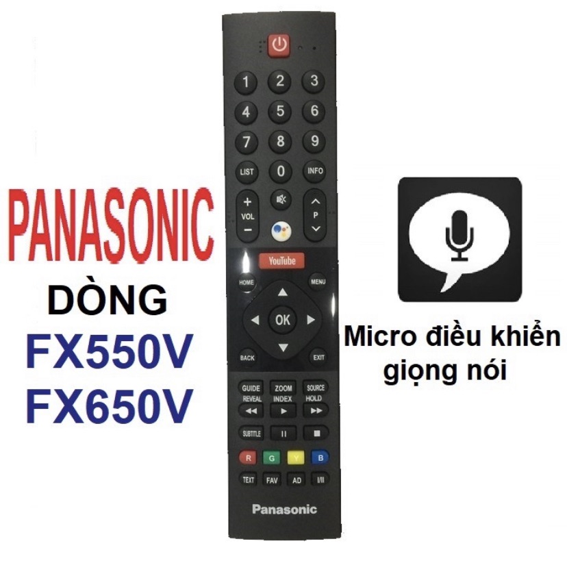 Khiển tivi panasonic giọng nói YouTube