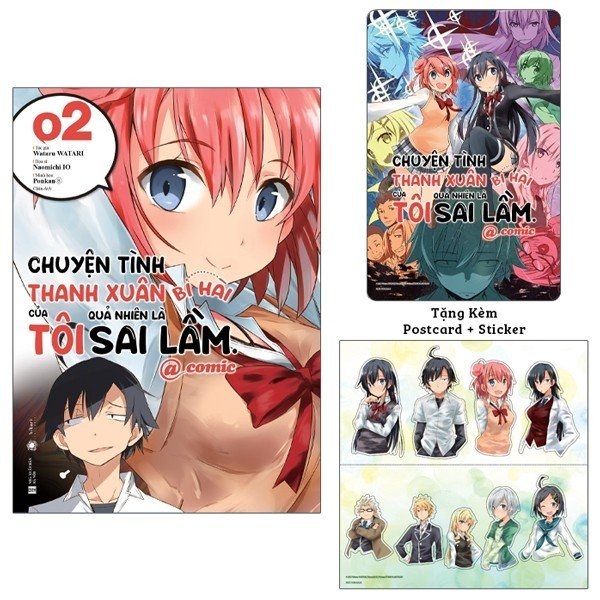 Fahasa - chuyện tình thanh xuân bi hài của tôi quả nhiên là sai lầm @comic - tập 2 - bản đặc biệt - tặng kèm postcard + sticker