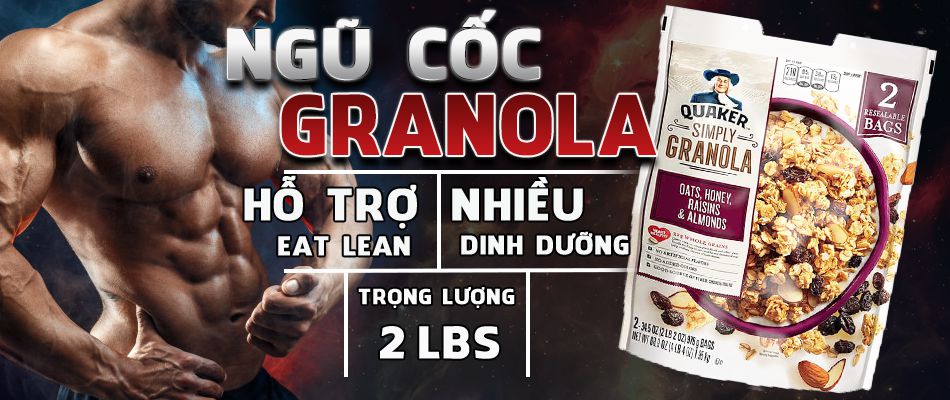 Date 04/27 Ngũ cốc Quaker Granola 978g