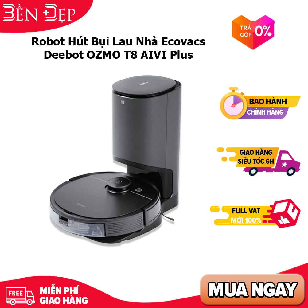 Robot hút bụi lau nhà ecovacs deebot ozmo t8 aivi plus