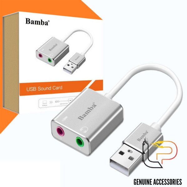 Bảng giá USB SOUND 7.1 BAMBA B1 - Cáp Chuyển USB ra cổng audio 3.5 Phong Vũ
