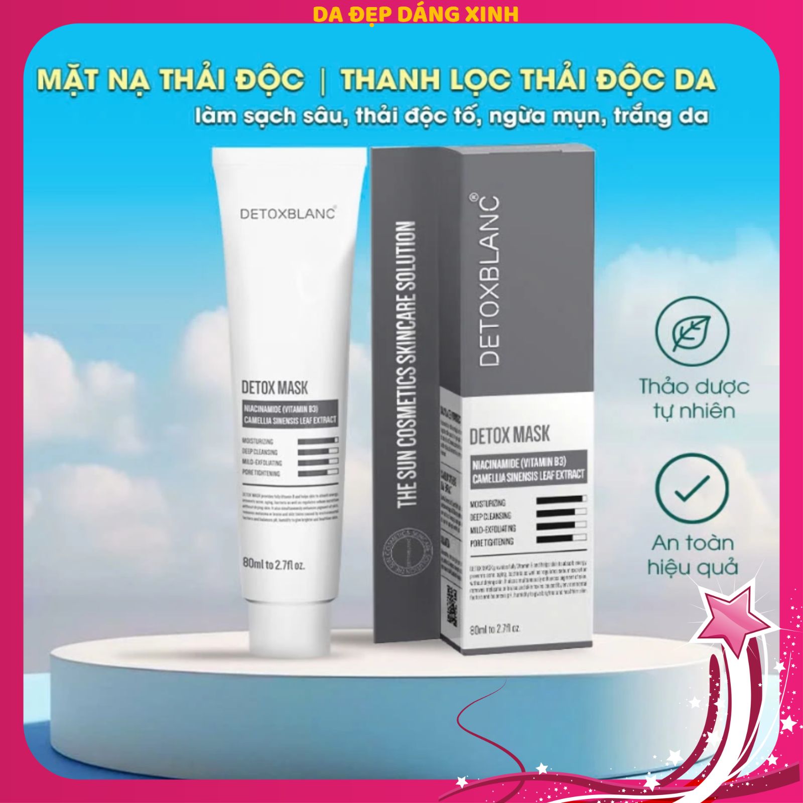 Mặt nạ sủi bọt thải độc Detox Blanc
