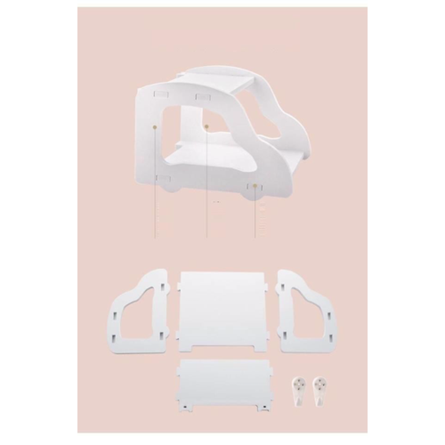Kệ trang trí mini 2 tầng để modem wifi siêu tiện lợi