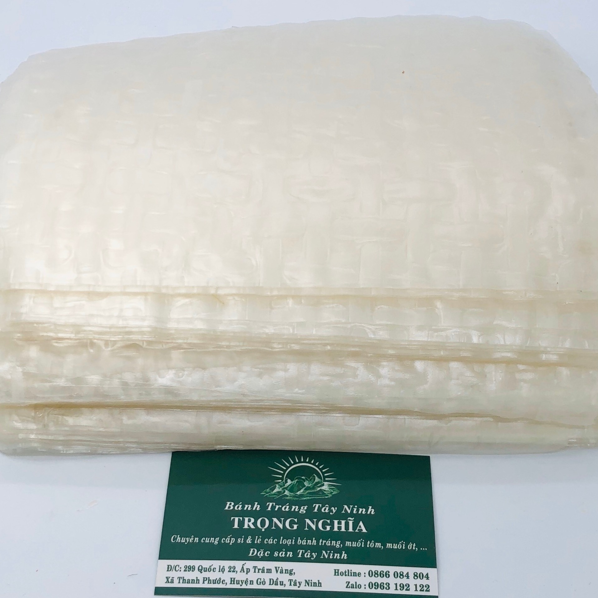 [500G] - Bánh Tráng Vuông Trắng Cuốn Thịt