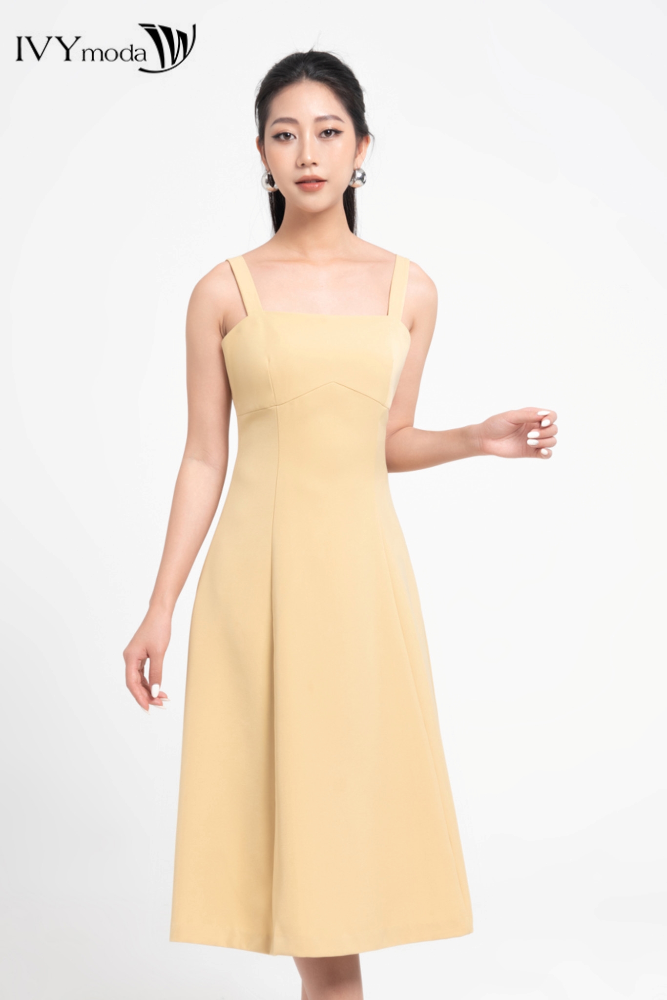 Đầm 2 dây bản to ivy moda ms 41m8263