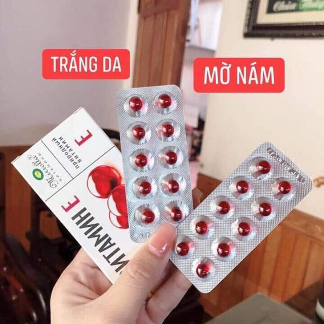 [HCM]Vỉ 20 Viên Vitamine E Đỏ Nga 400mg Mirrolla - Vitamin e đỏ - Vitamin
