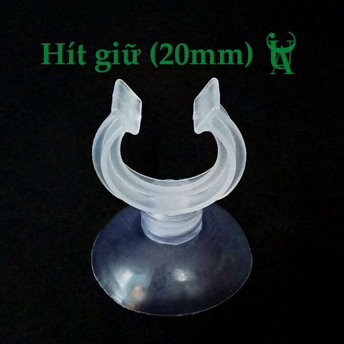 Hít kính bể cá giữ ống oxy, ống nước | Nút hít kính