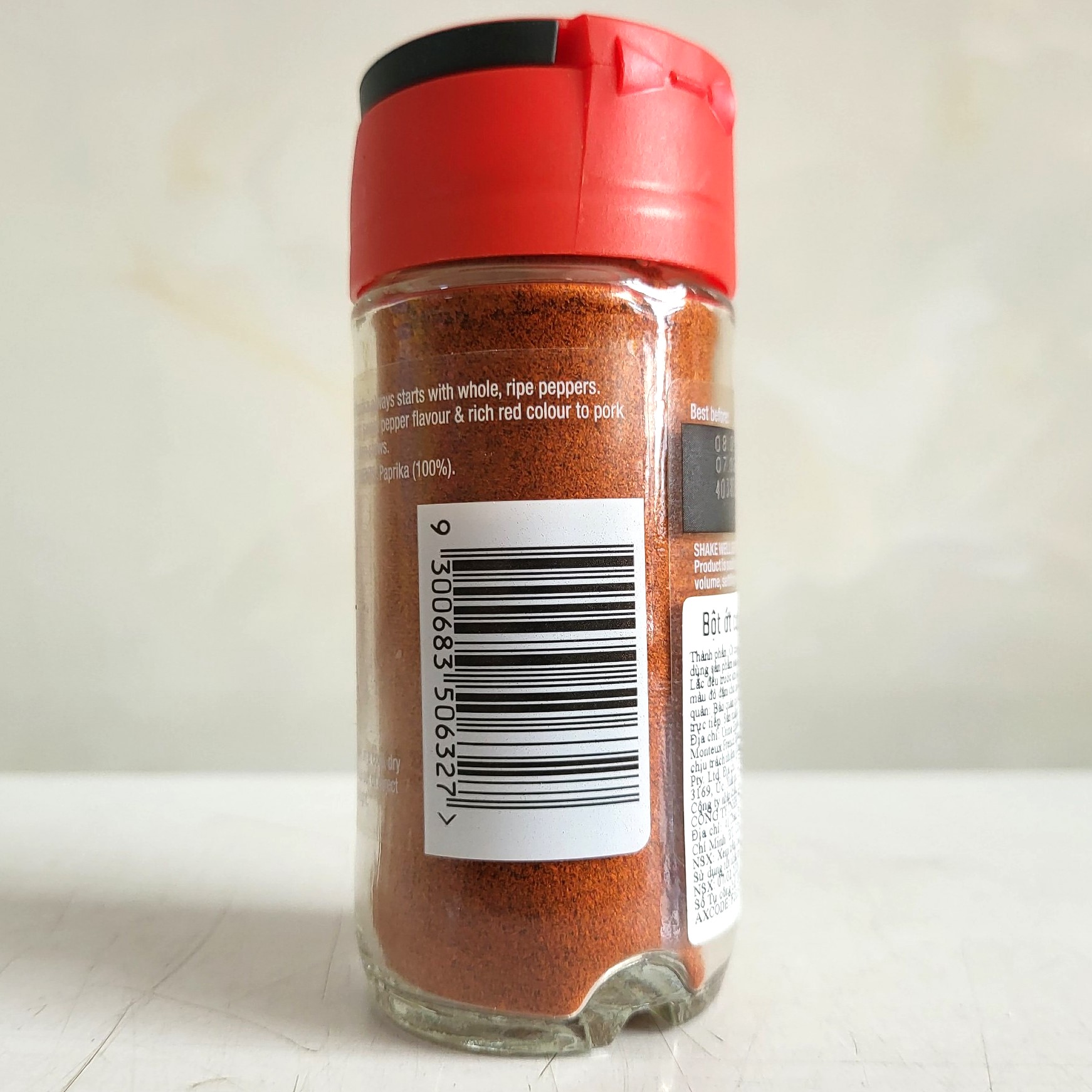 [Lọ 40g] BỘT ỚT CỰA GÀ PHÁP MCCORMICK Paprika Ground from Whole