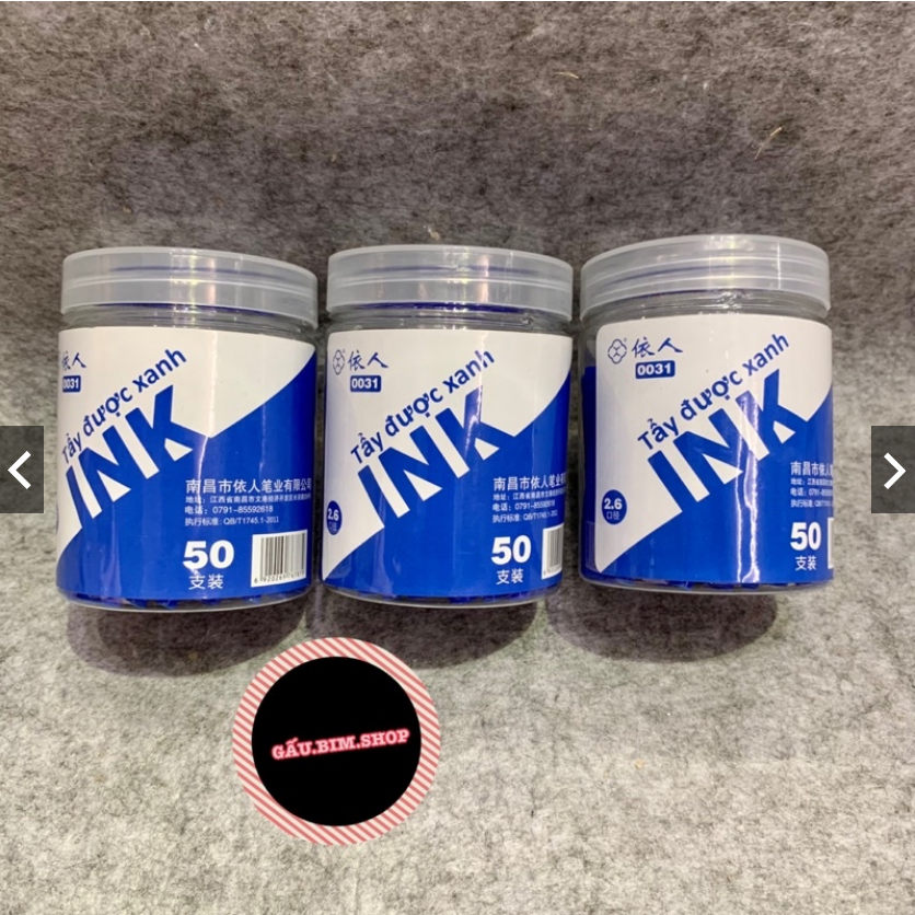 30 ống mực bút máy (loại mực có thể tẩy xoá được)