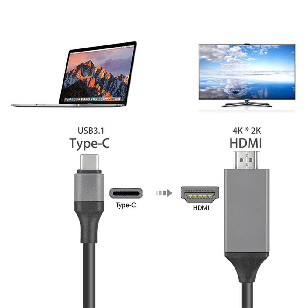 Cáp chuyển tín hiệu Type-C ra HDMI dài 2m cho Android