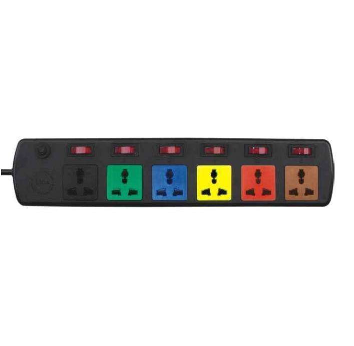 Ổ cắm kéo dài đa năng LiOA 6D33N (3m x 6 ổ cắm)