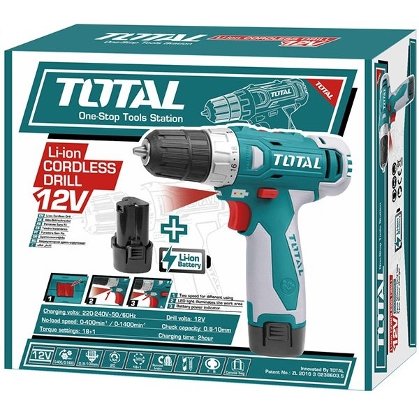 máy khoan dùng pin Li-ionc 12v TOTAL