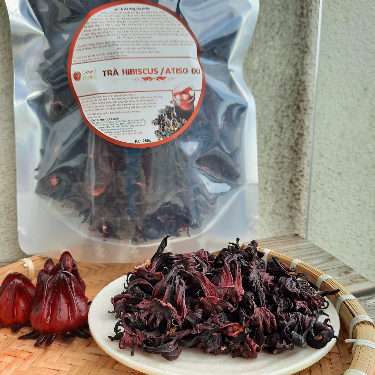 Trà atiso đỏ/ trà hibiscus đỏ đậm 1kg
